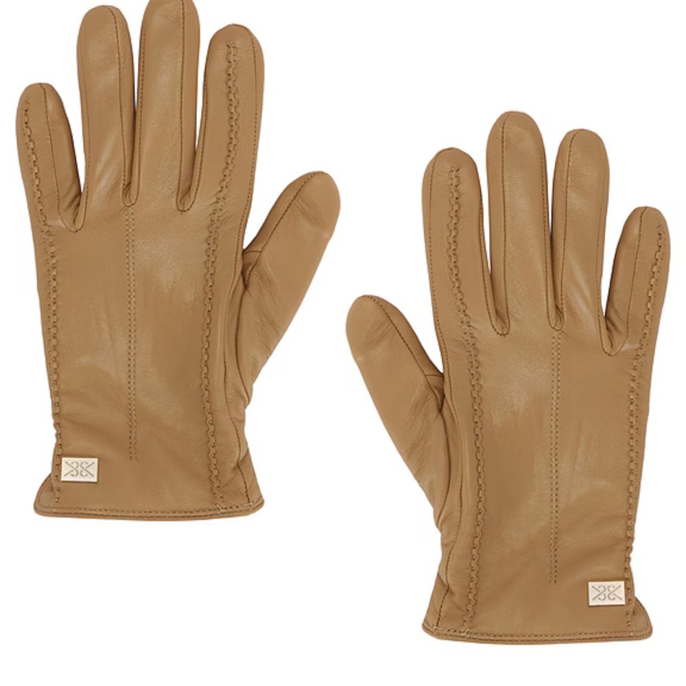 Soia & Kyo Camel Leather Gloves
